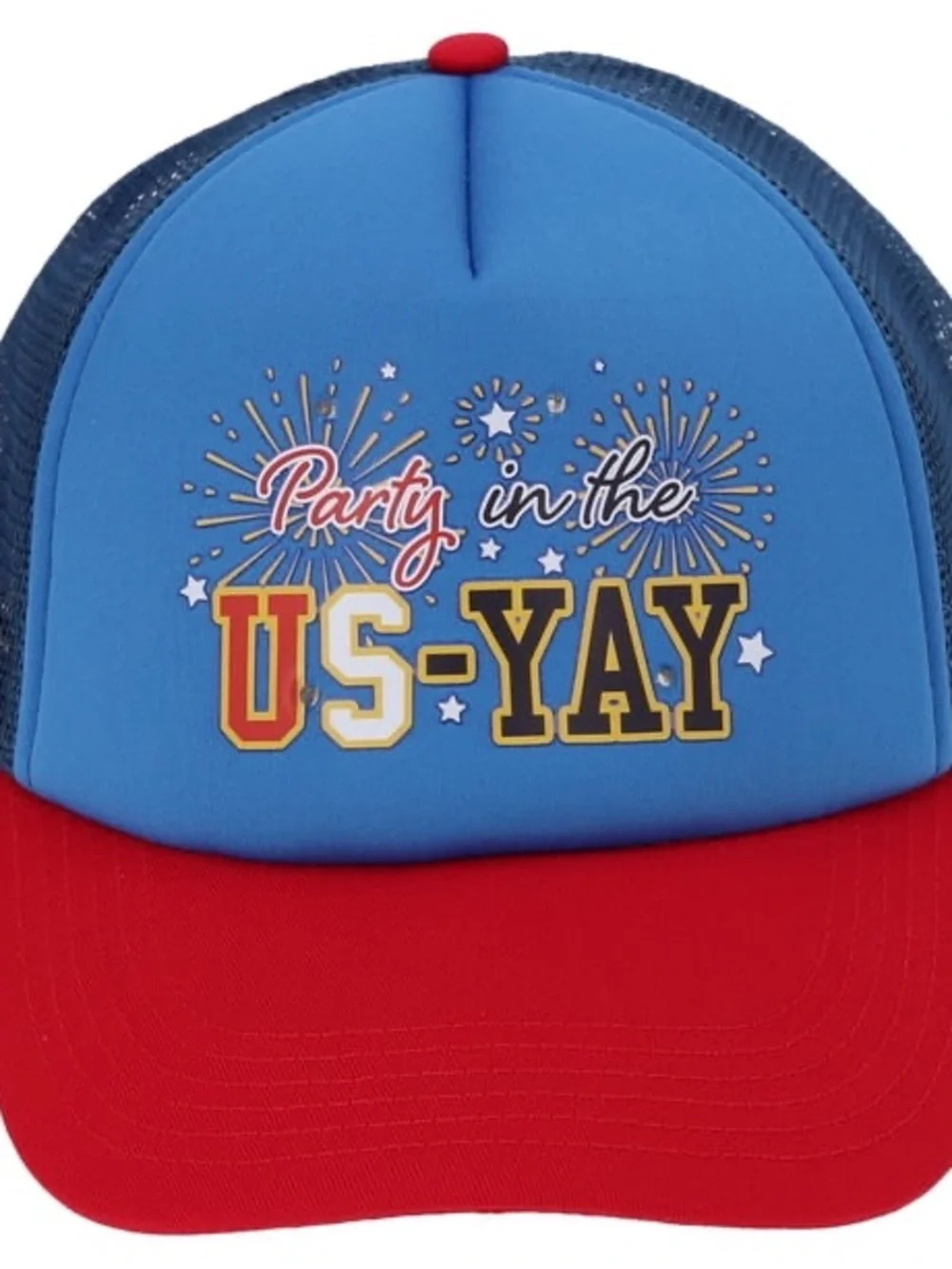 Light Up Patriotic Party in the US-Yay Trucker Hat NEW!